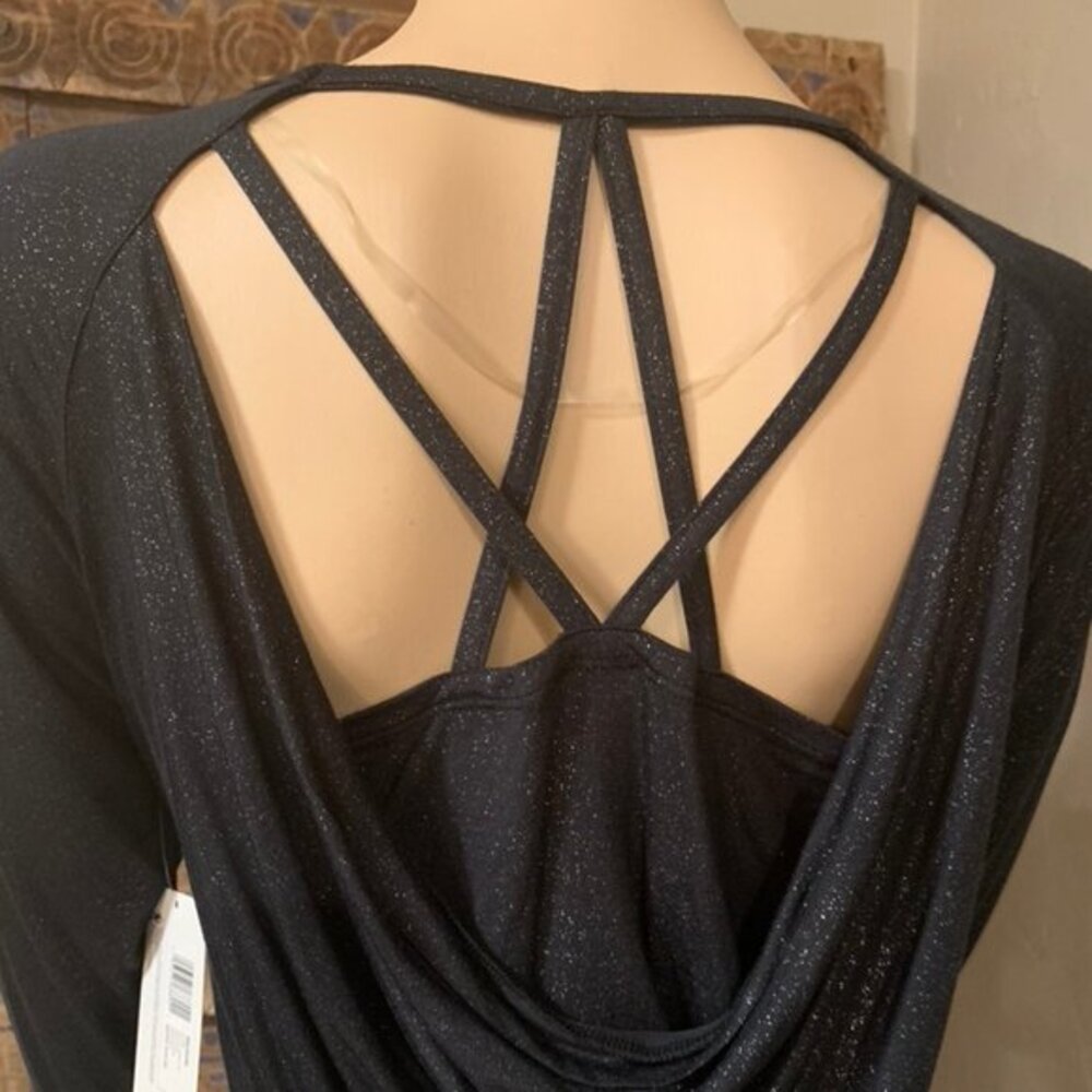 Jockey Cross-Back Yoga Hi-Low Tunic - Sz Med